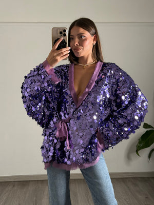 Giacca Incrocio Paillettes (37407)