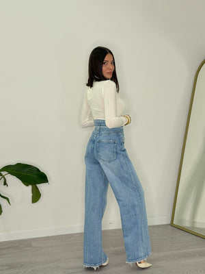 Jeans Laceup (H5075)