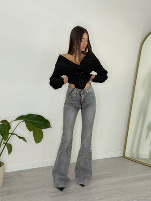 Jeans A Zampa Grey (K816)