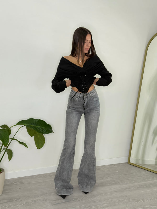 Jeans A Zampa Grey (K816)