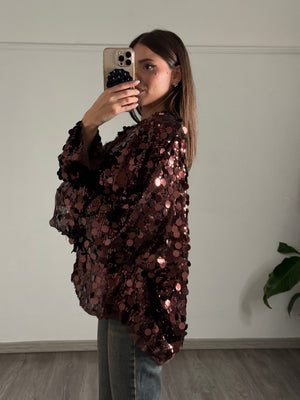 Giacca Incrocio Paillettes (V11166)