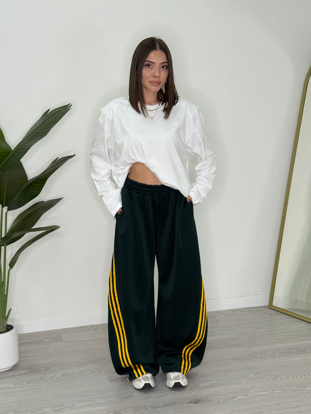 Pantaloni Balloon Con Elastico (7626)