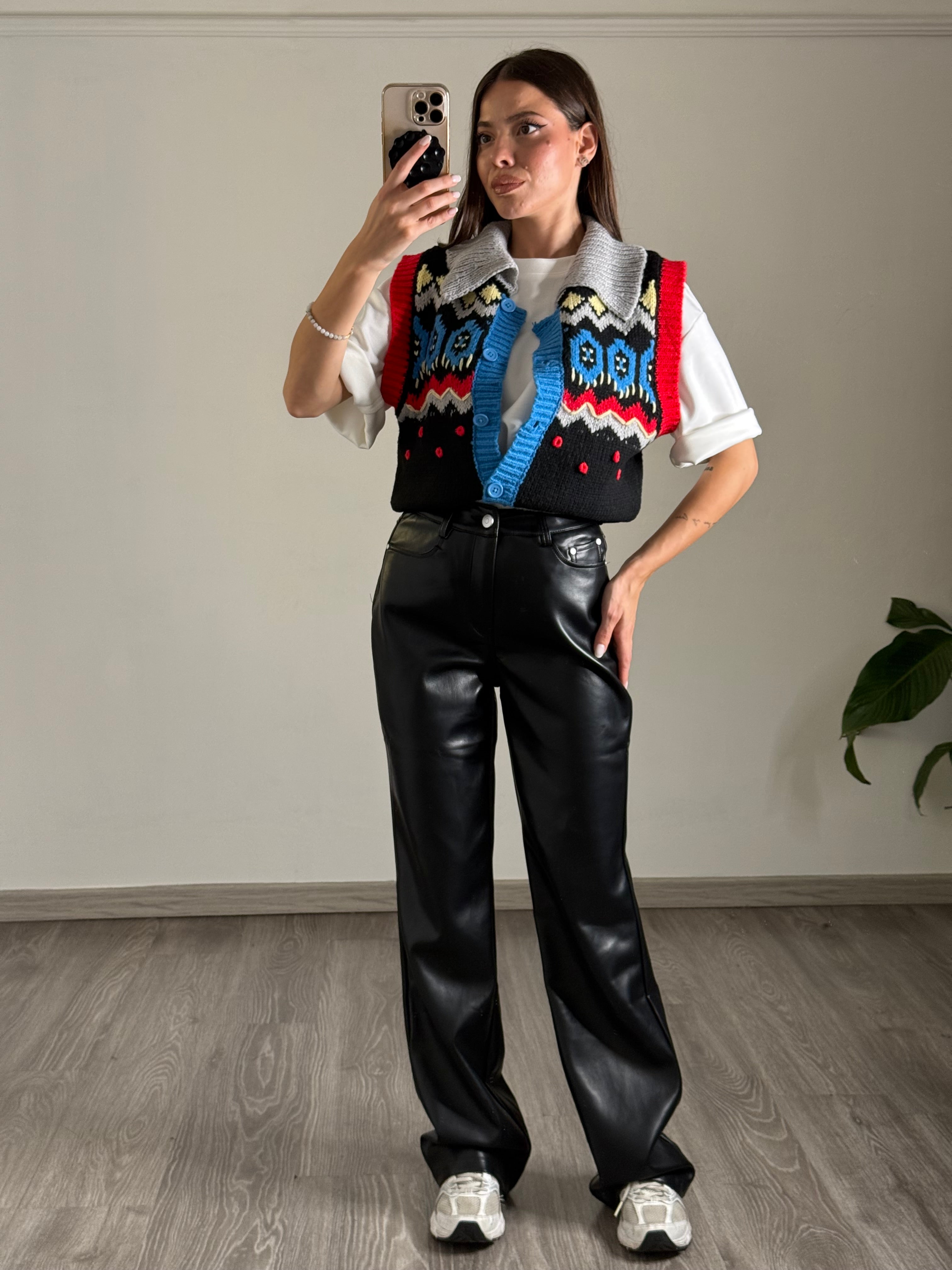 Pantaloni Ecopelle (VS19133A)