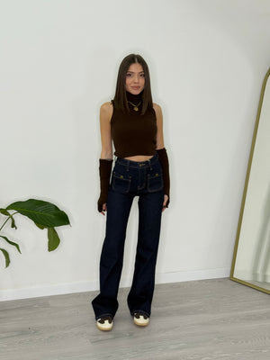 Jeans Buttonflare(6527T)