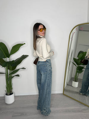 Jeans Lace Up (3584)