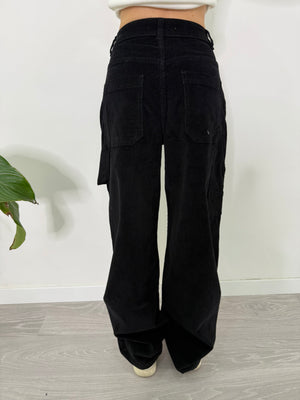 Jeans Black Camoscio (8986)